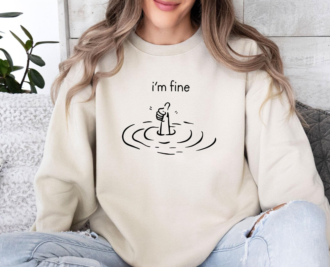 I am Fine Sweatshirt - Lismore Boutique - Sweatshirt - everything_is_fine