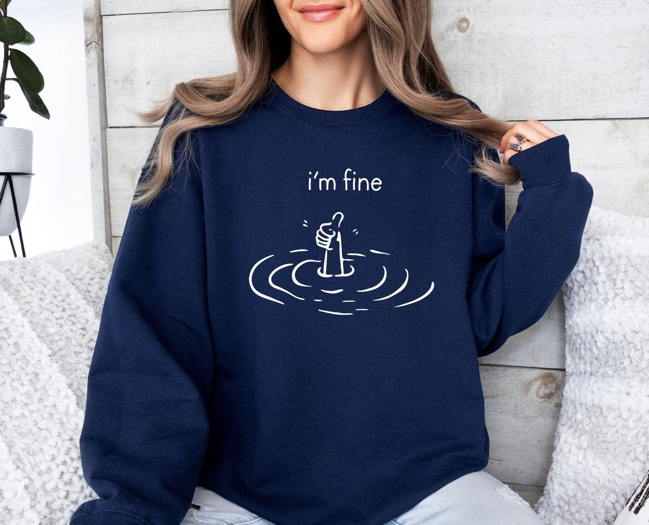 I am Fine Sweatshirt - Lismore Boutique - Sweatshirt - everything_is_fine