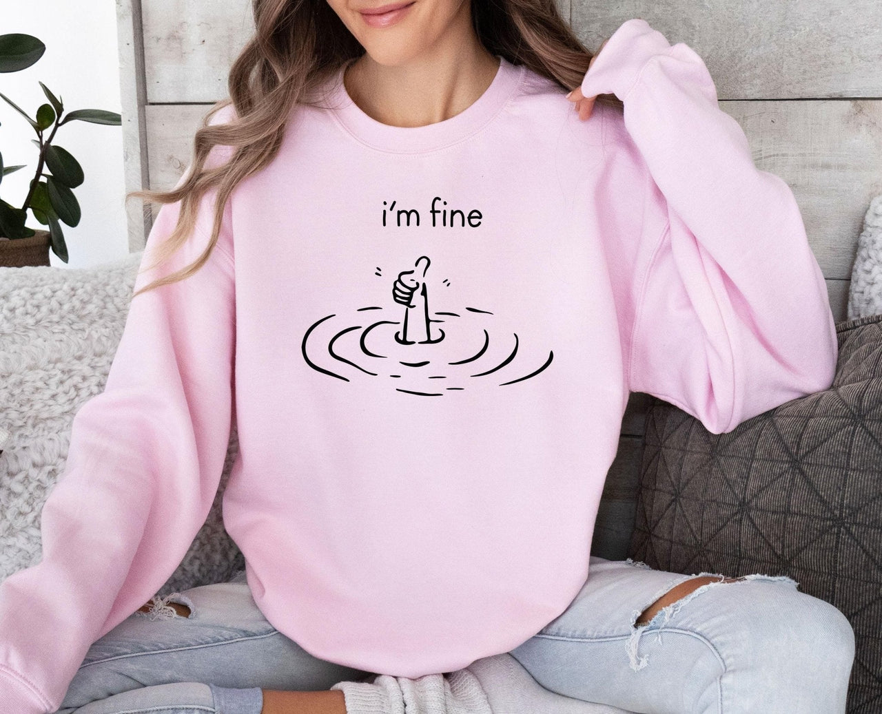 I am Fine Sweatshirt - Lismore Boutique - Sweatshirt - everything_is_fine