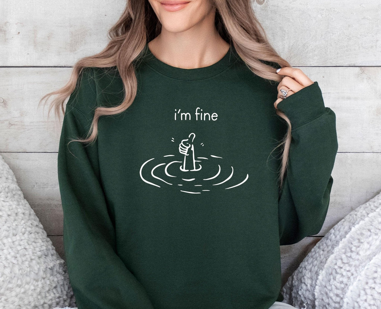 I am Fine Sweatshirt - Lismore Boutique - Sweatshirt - everything_is_fine