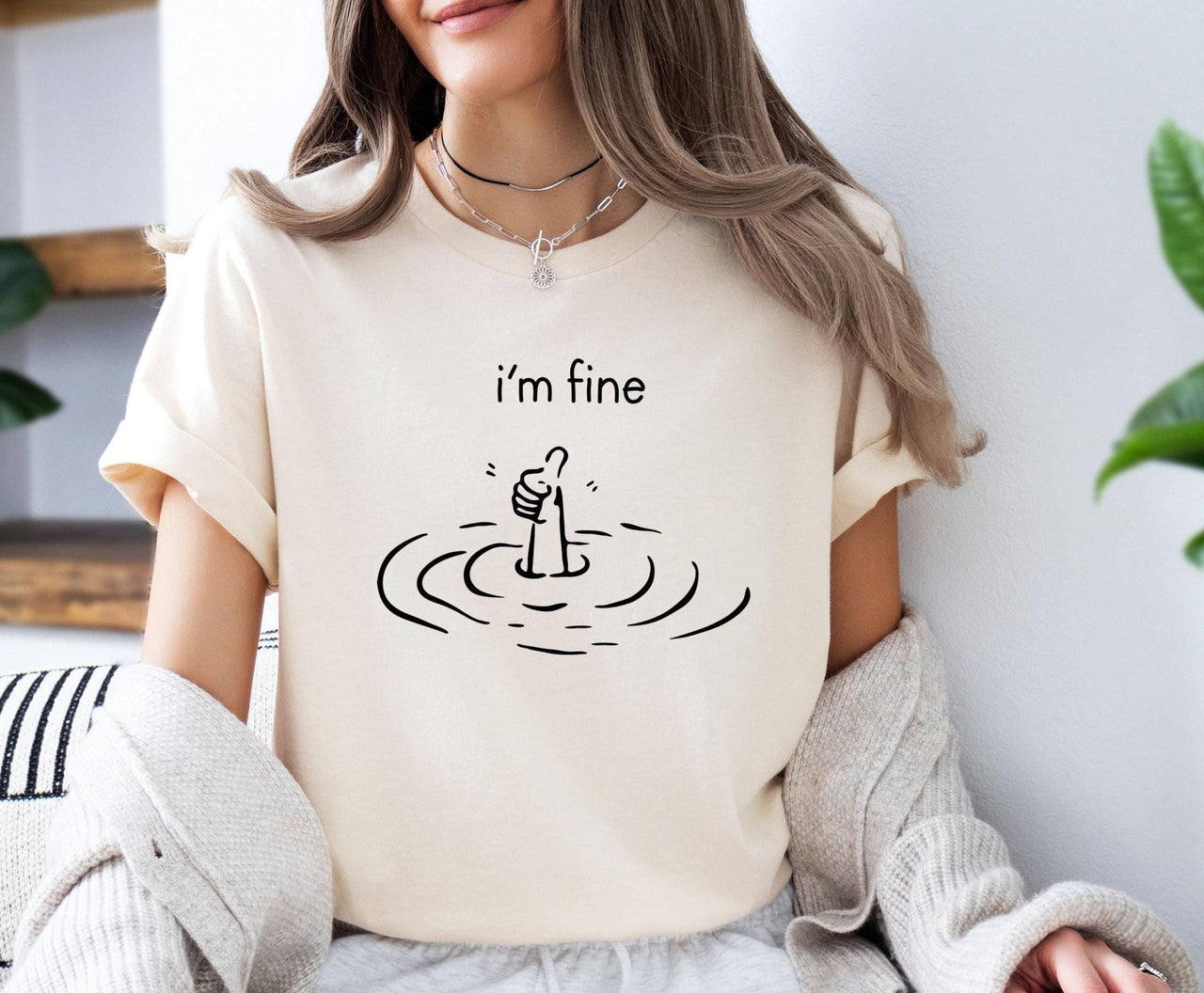 I am Fine Tshirt - lismoreboutique - Unisex T-Shirt - everything_is_fine