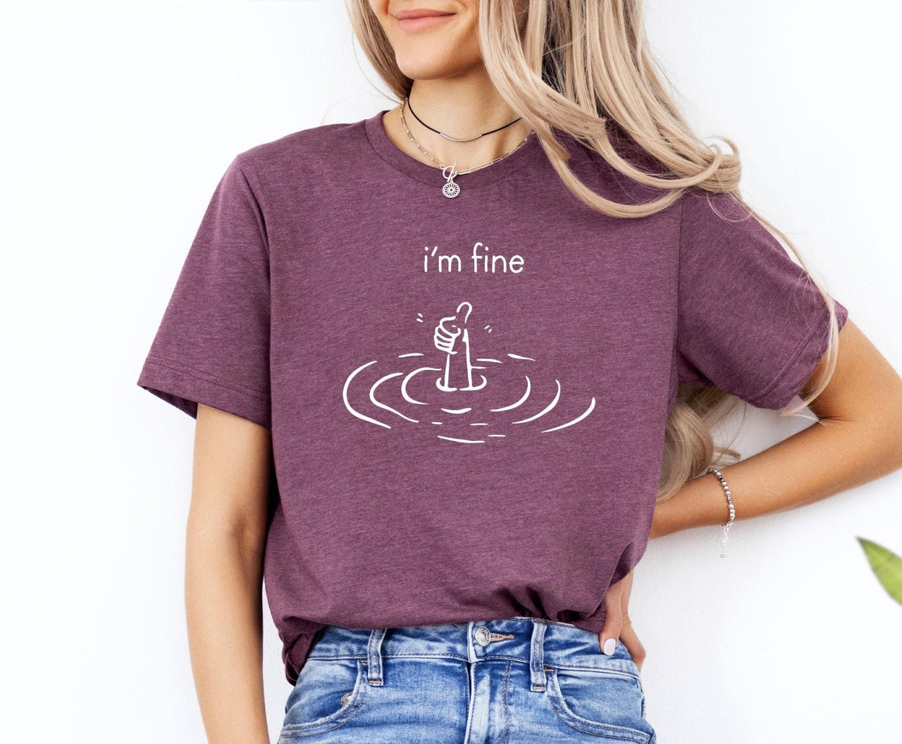 I am Fine Tshirt - lismoreboutique - Unisex T-Shirt - everything_is_fine