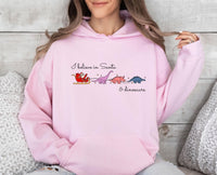 Thumbnail for I Believe Santa Hoodie - lismoreboutique - Hoodie - Christmas_Dinosaur