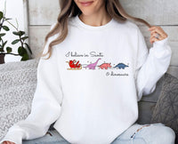 Thumbnail for I Believe Santa Sweatshirt - Lismore Boutique - Sweatshirt - Christmas_Dinosaur