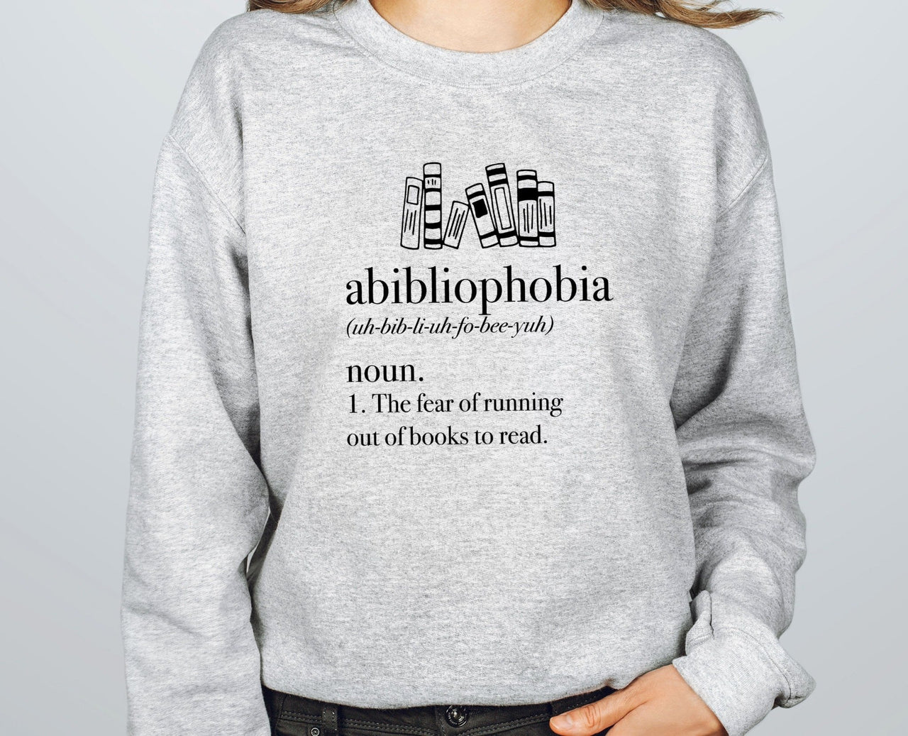 Book Sweatshirt - lismoreboutique - Sweatshirt - abibliophobia_jumper