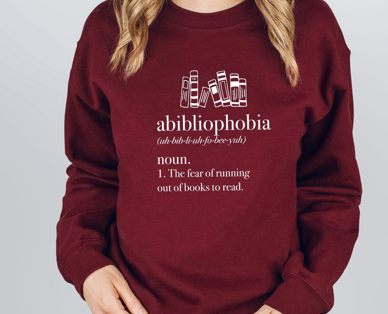 Book Sweatshirt - lismoreboutique - Sweatshirt - abibliophobia_jumper