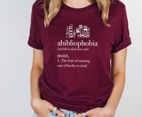 Thumbnail for Bookish T-shirt - lismoreboutique - Unisex T-Shirt - abibliophobia_shirt