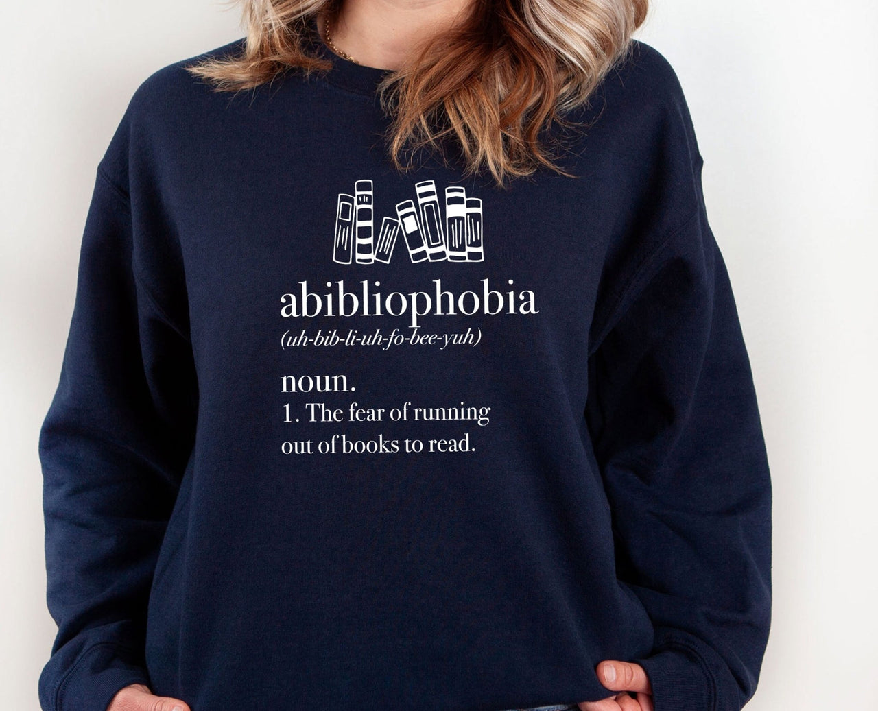 Book Sweatshirt - lismoreboutique - Sweatshirt - abibliophobia_jumper