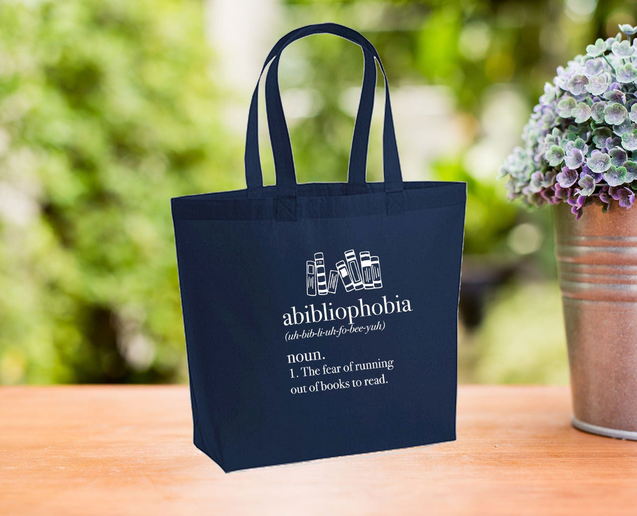 Bookish Tote Bag - lismoreboutique - Tote - ABIBLIOPHOBIA_bag