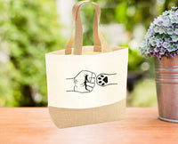 Thumbnail for Paw Print Jute Bag - lismoreboutique - Jute - cat_lover_gift