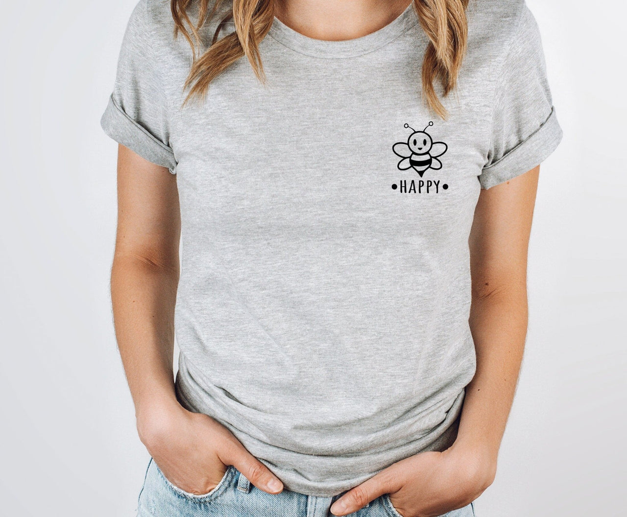 Bee Happy T-Shirt - lismoreboutique - Unisex T-Shirt - be_happy_shirt