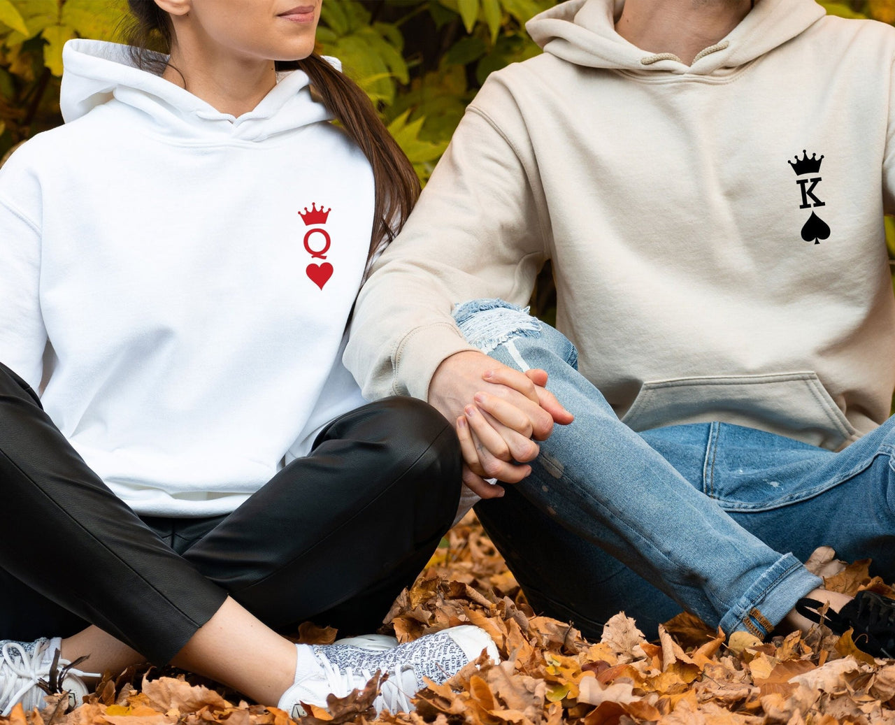 King Queen Hoodie - lismoreboutique - Hoodie - funny_couples_gift