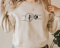 Thumbnail for Hand and Paw - lismoreboutique - Sweatshirt - cat_lovers_gift