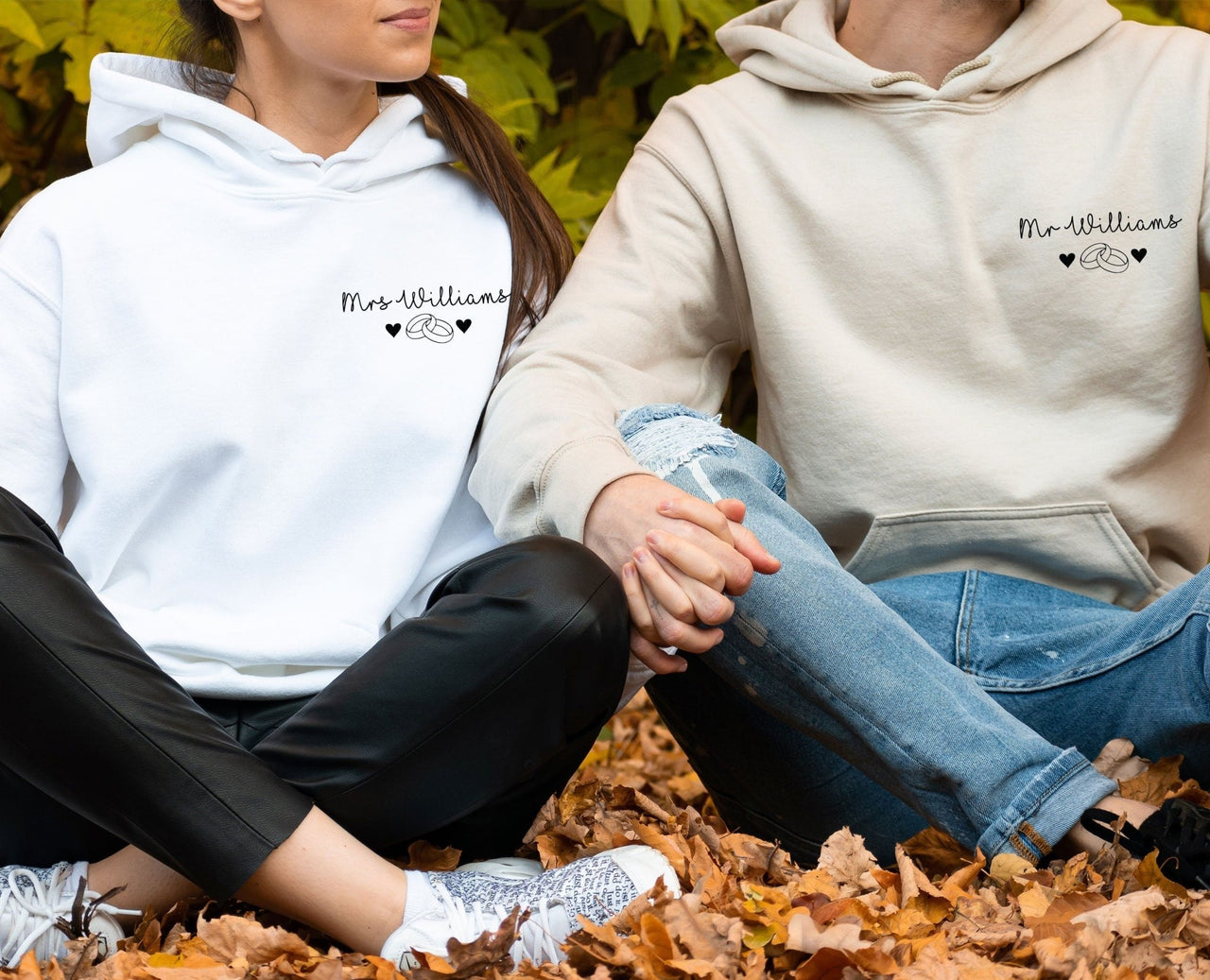 Mr and Mrs Hoodie - lismoreboutique - Hoodie - Couples_Hoodie