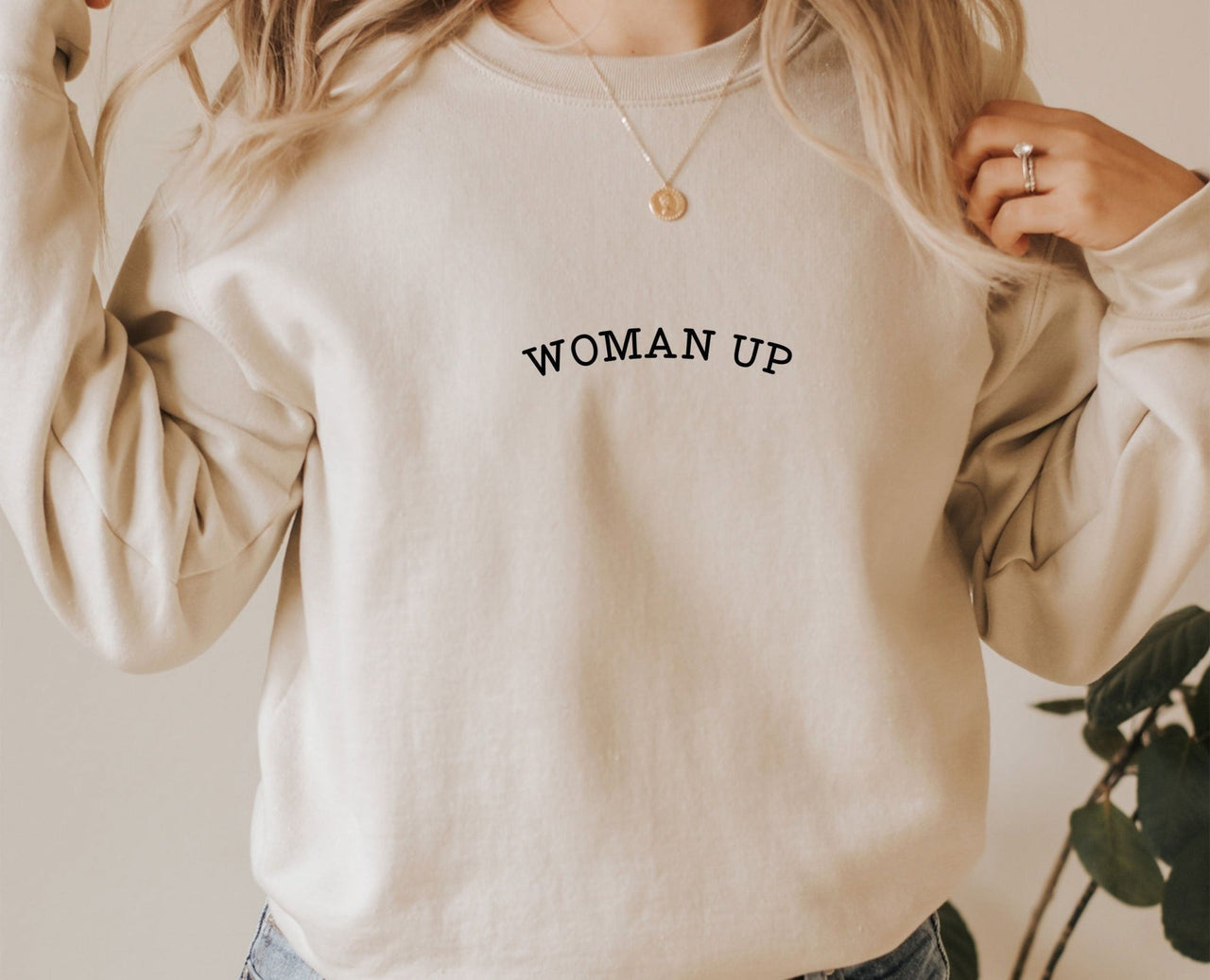 Woman Up Sweatshirt - lismoreboutique - Sweatshirt - activist_sweatshirt