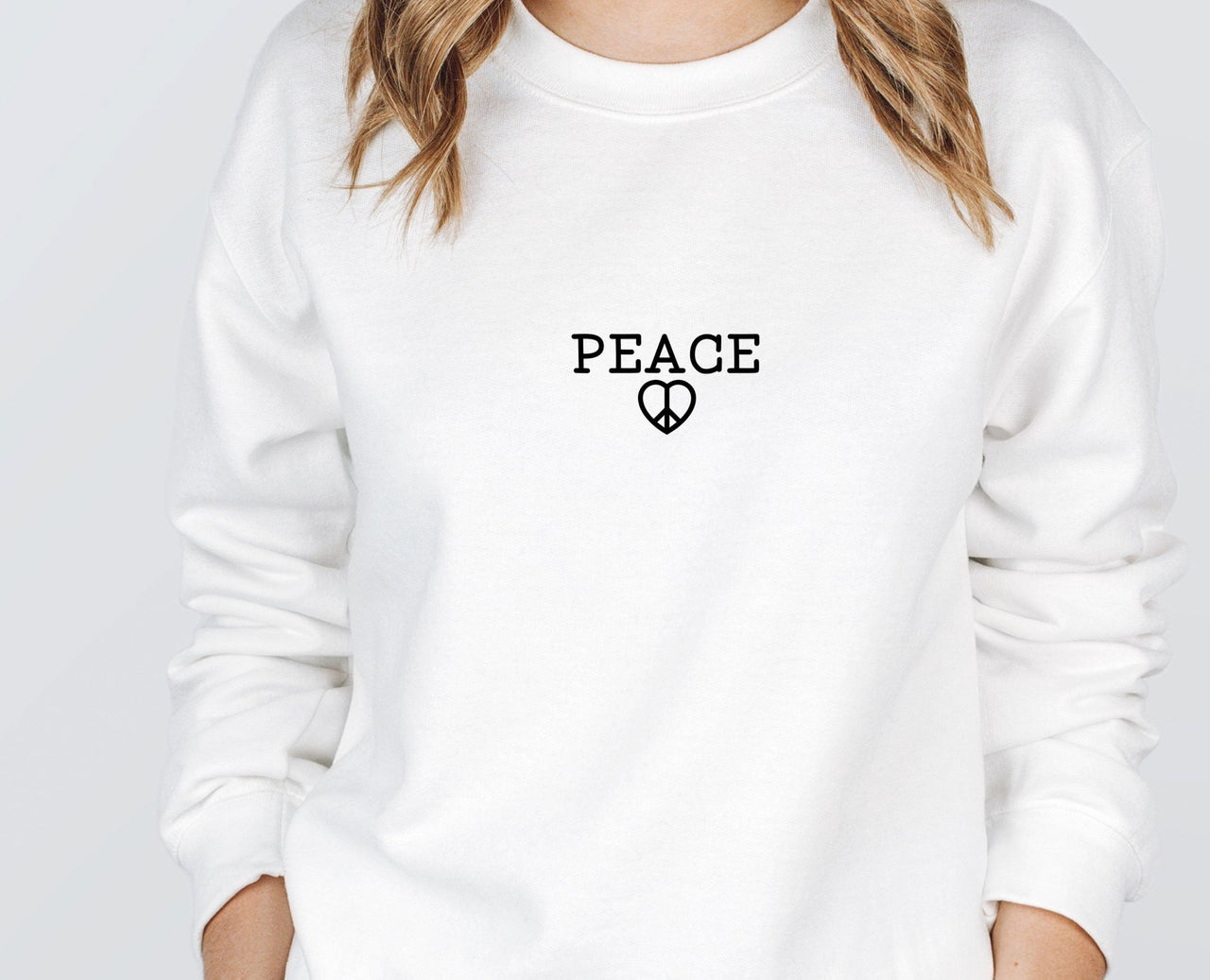 Peace Crewneck Sweatshirt - lismoreboutique - Sweatshirt - cute_birthday_gift