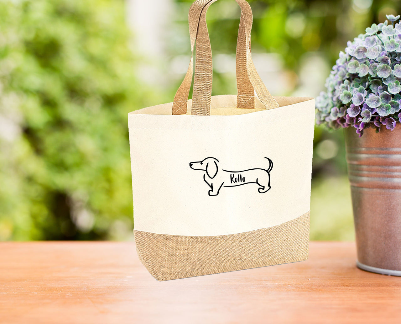 Dog Tote Bag - lismoreboutique - Jute - Custom_Dog_Bag