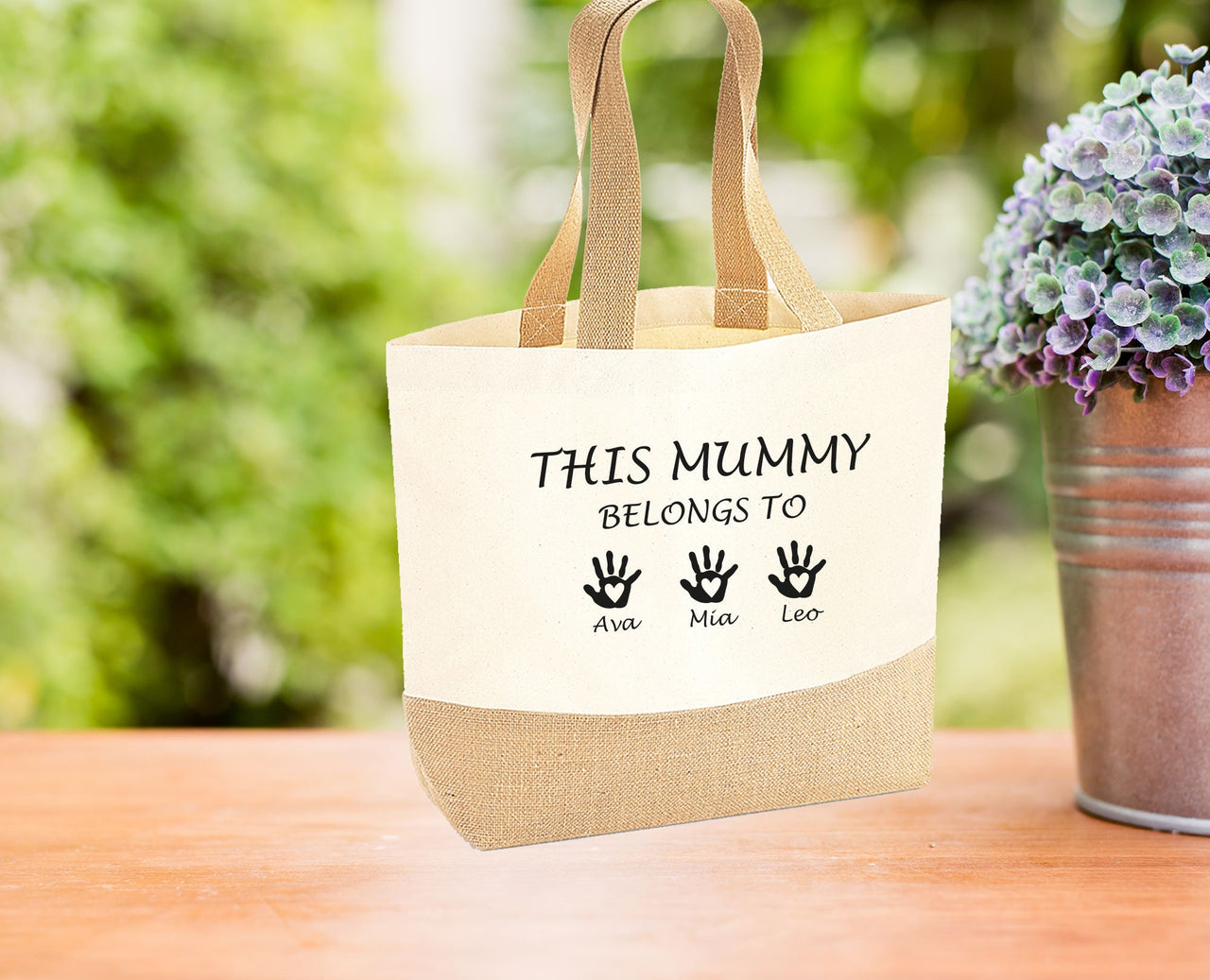 Mummy Jute Bag - lismoreboutique - Jute - Custom_Mum_Bag