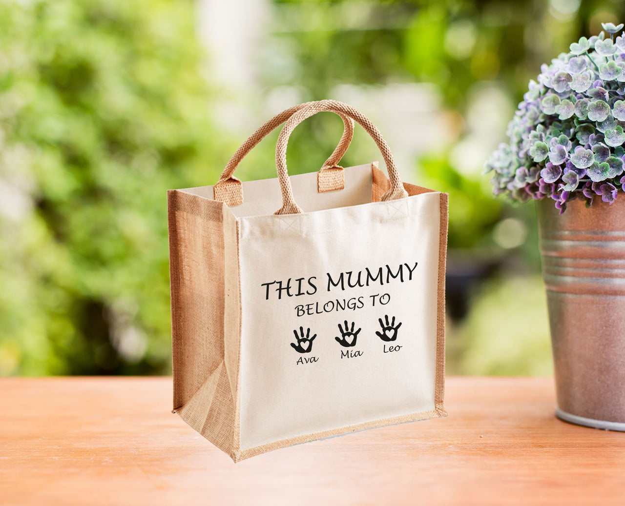 Mummy Jute Bag - lismoreboutique - Jute - Custom_Mum_Bag