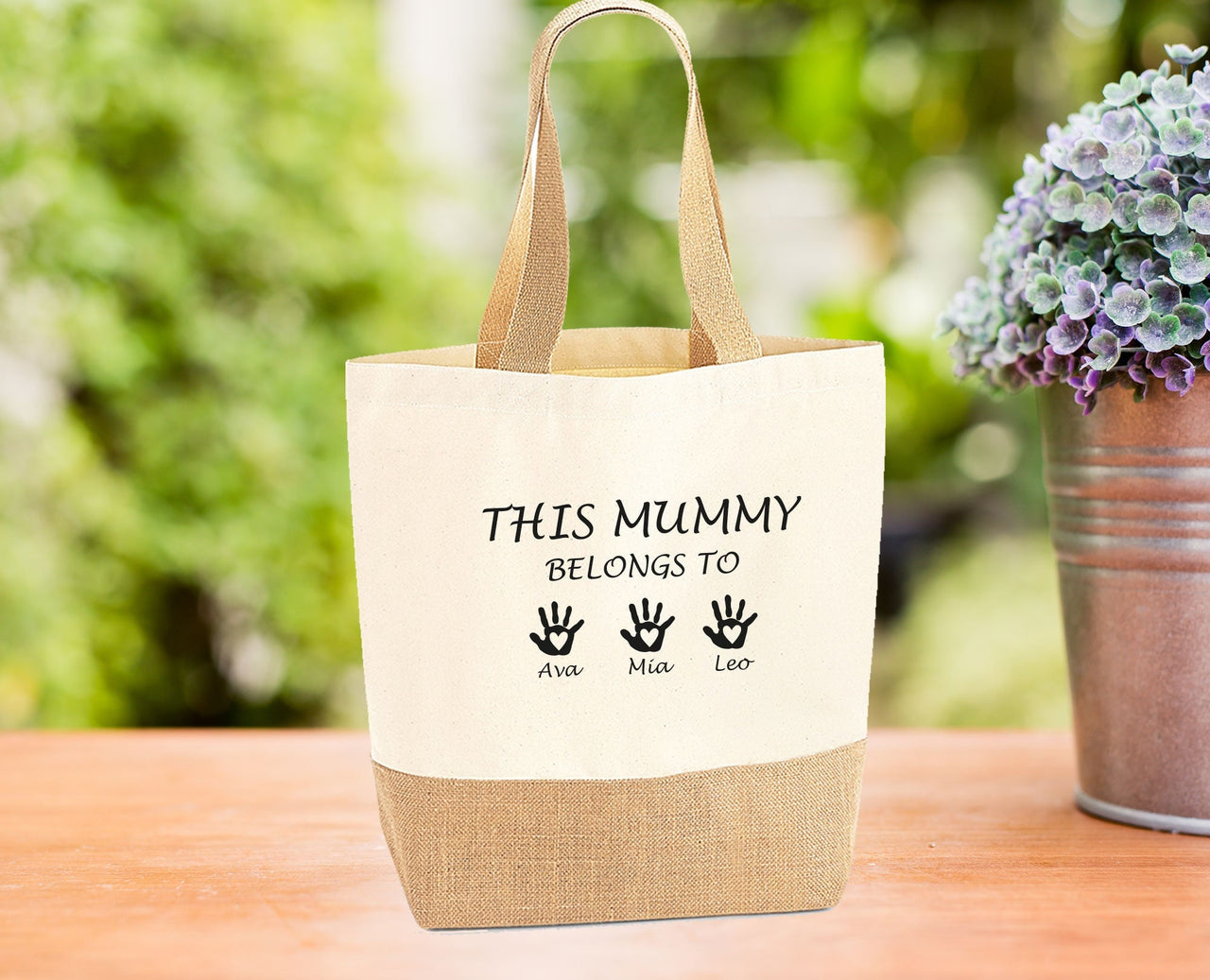 Mummy Jute Bag - lismoreboutique - Jute - Custom_Mum_Bag