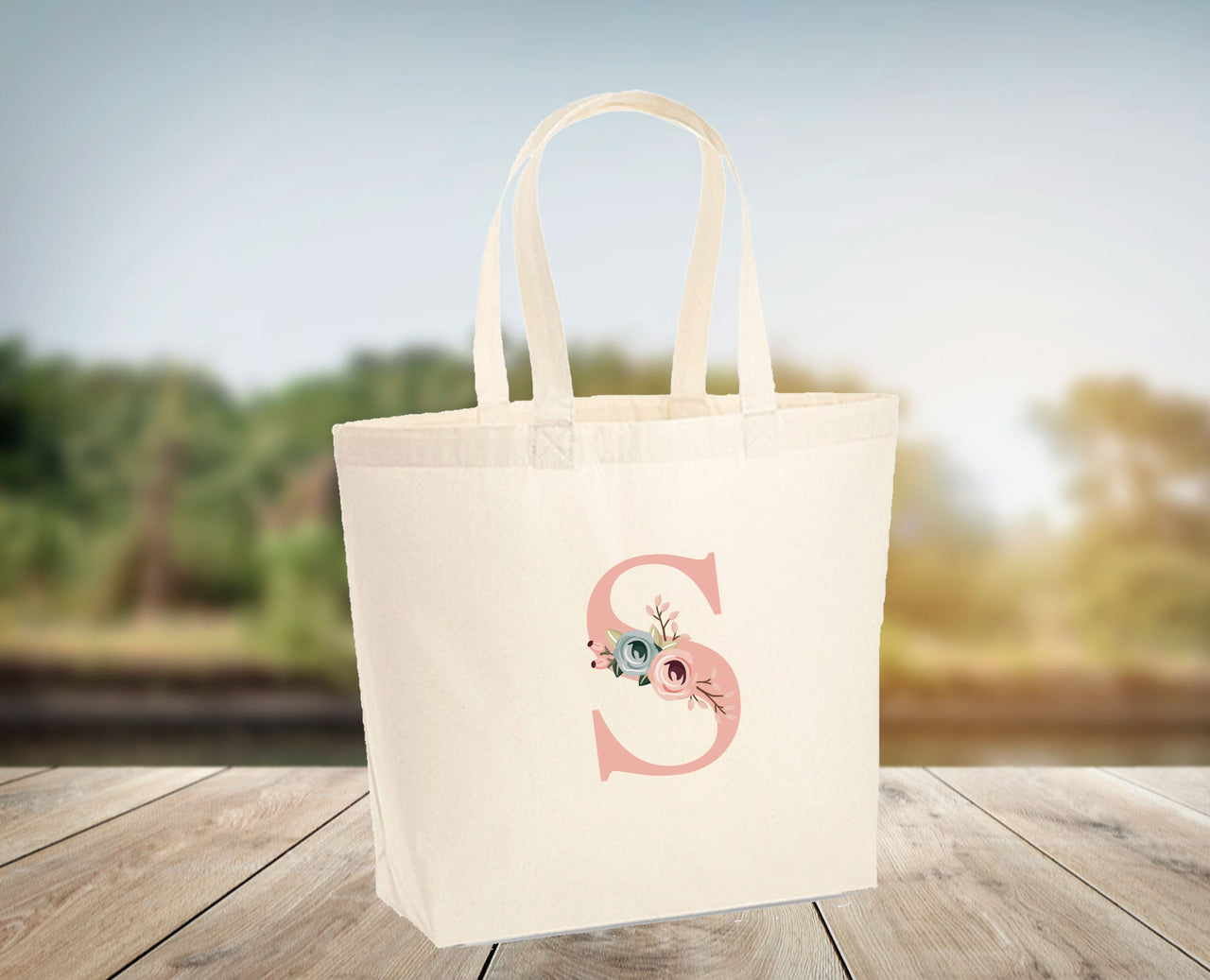 Initial Tote Bag - lismoreboutique - Tote - bridal_party_bag