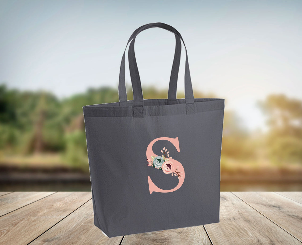 Initial Tote Bag - lismoreboutique - Tote - bridal_party_bag