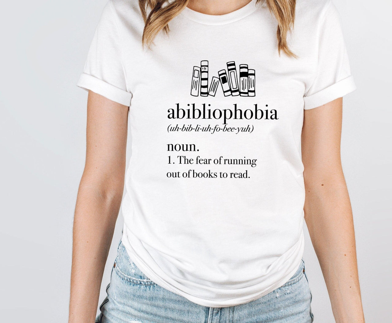 Bookish T-shirt - lismoreboutique - Unisex T-Shirt - abibliophobia_shirt