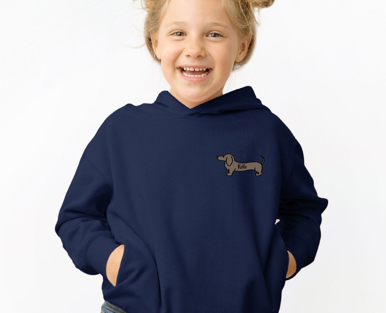 Personalised Kids Hoodie - lismoreboutique - Hoodie - boys_dog_hoodie