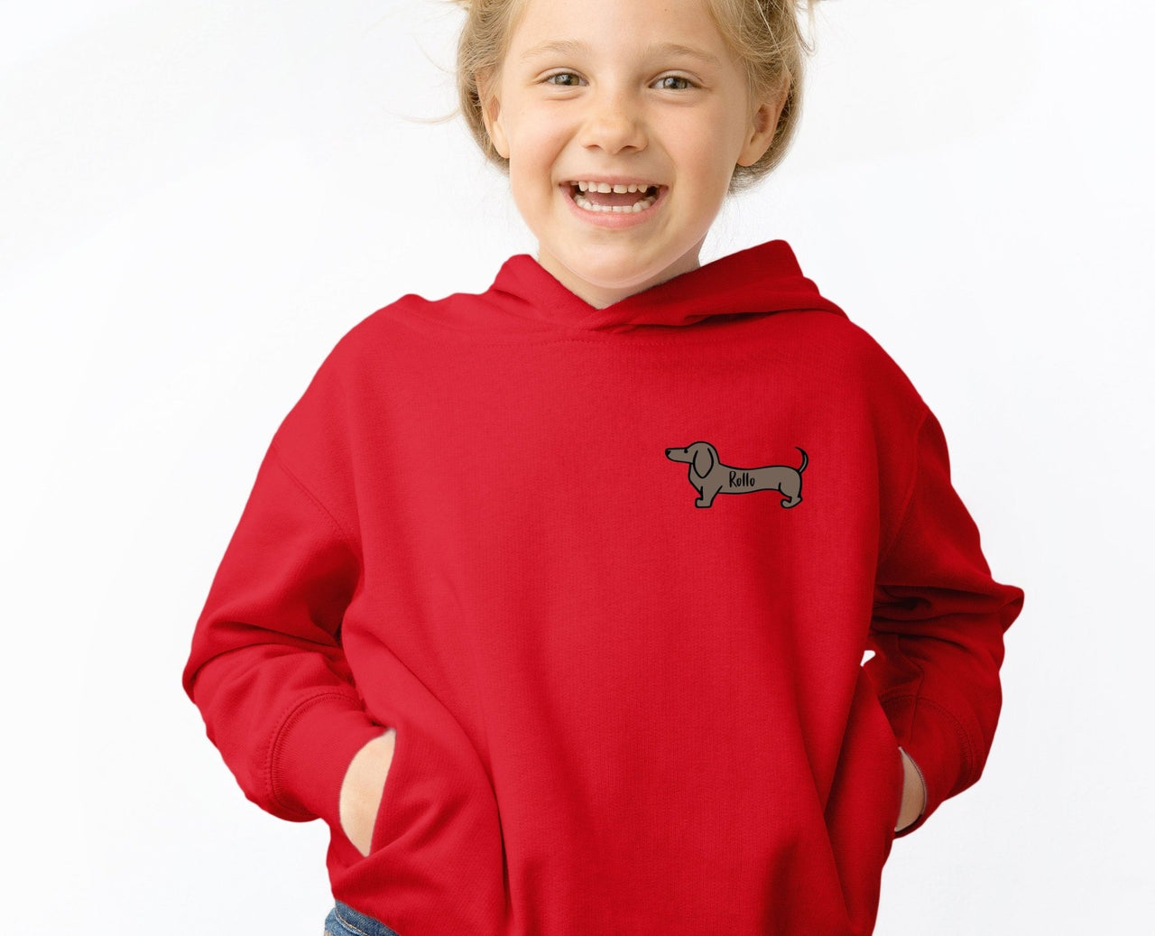 Personalised Kids Hoodie - lismoreboutique - Hoodie - boys_dog_hoodie