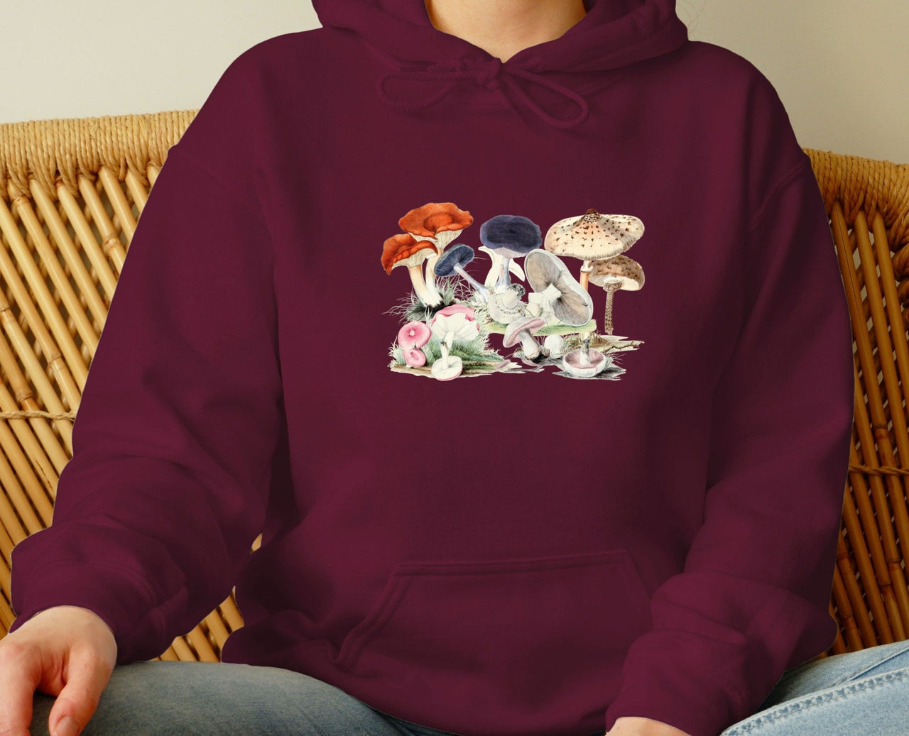 Mushrooms Hoodie - lismoreboutique - Hoodie - aesthetic_hoodie