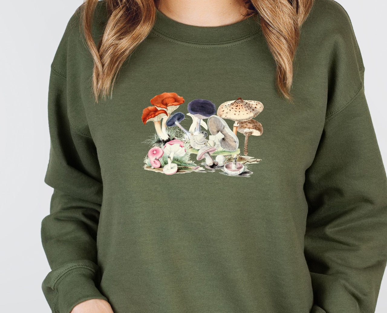 Mushrooms Sweatshirt - lismoreboutique - Sweatshirt - Aesthetic_Jumper