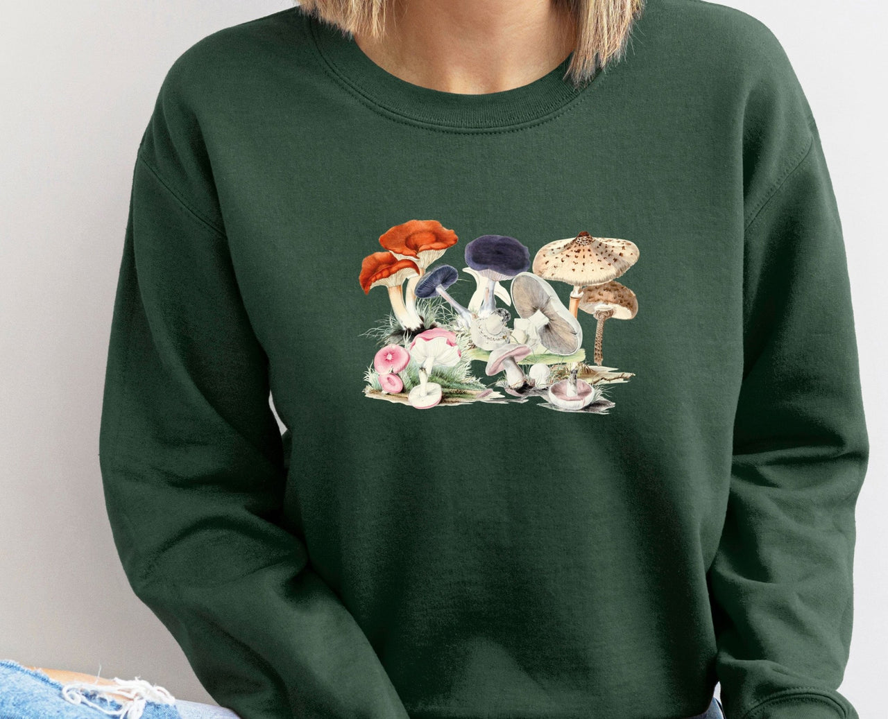 Mushrooms Sweatshirt - lismoreboutique - Sweatshirt - Aesthetic_Jumper