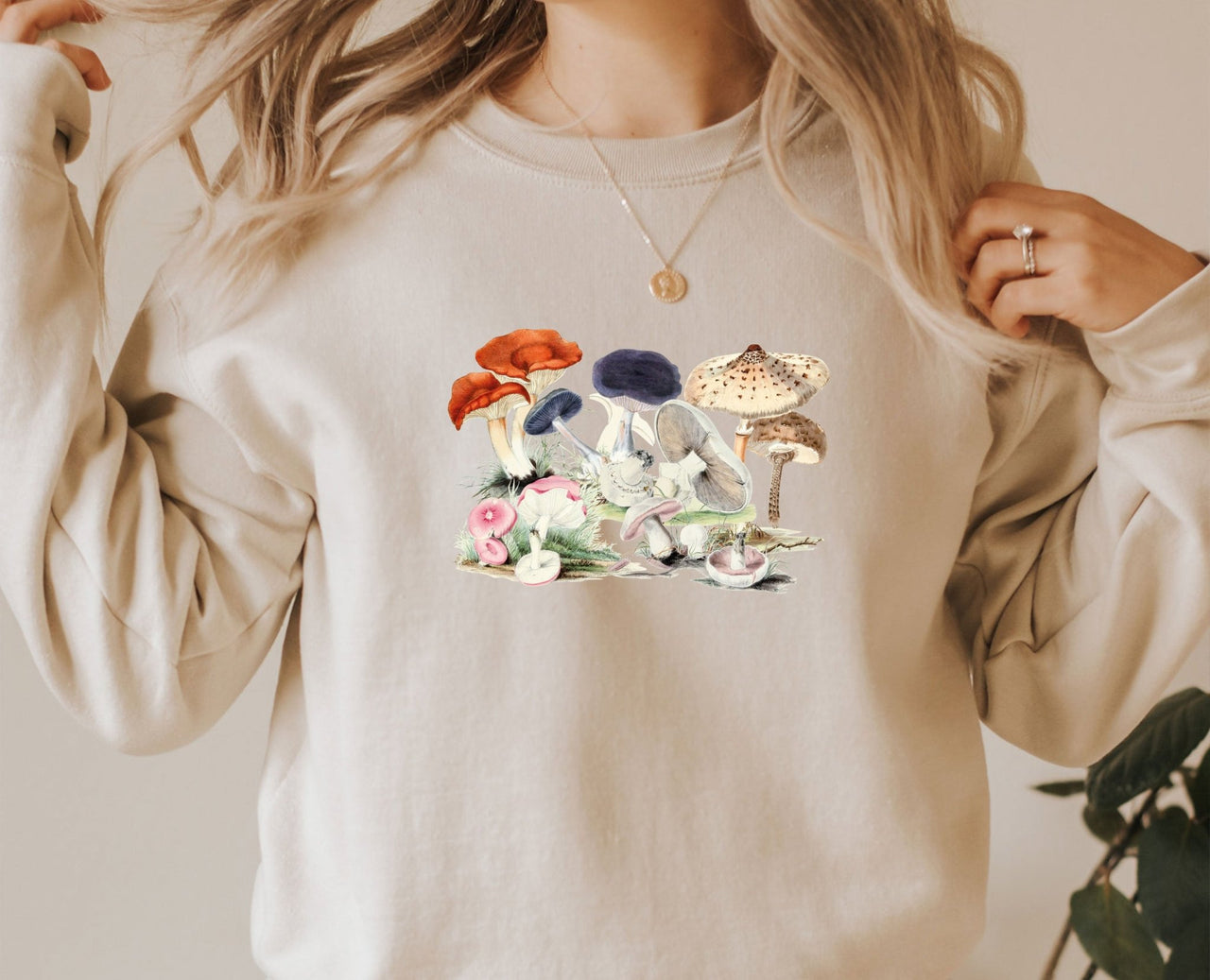 Mushrooms Sweatshirt - lismoreboutique - Sweatshirt - Aesthetic_Jumper