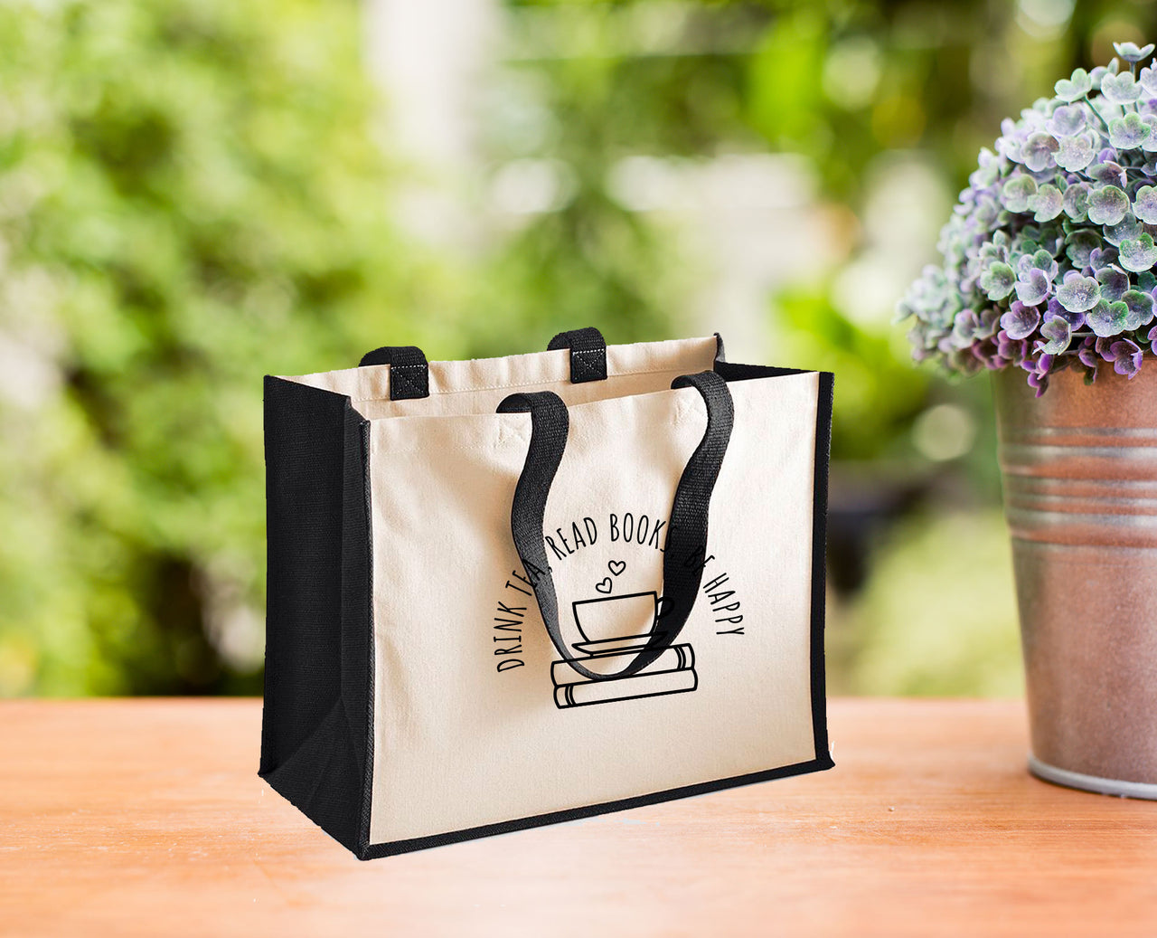 Book Jute Bag - lismoreboutique - Jute - book_club_tote_bag