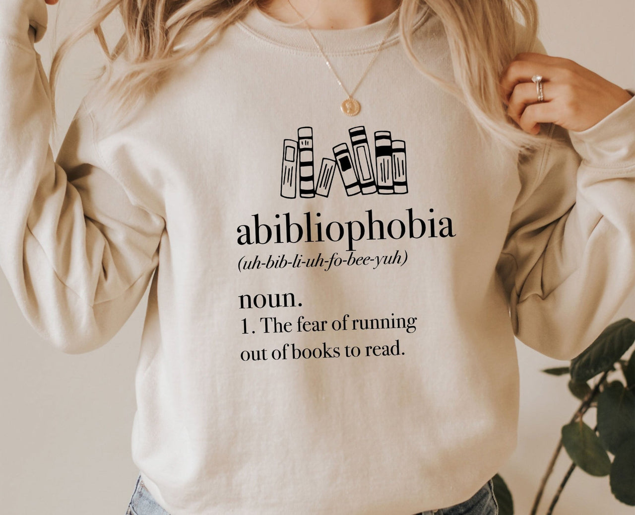 Book Sweatshirt - lismoreboutique - Sweatshirt - abibliophobia_jumper