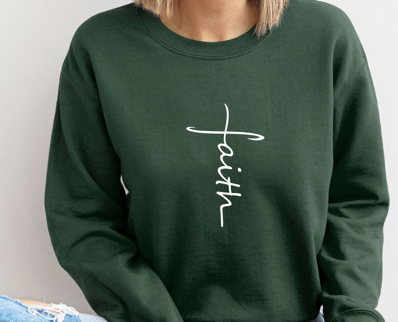 Faith Sweatshirt - lismoreboutique - Sweatshirt - Bible_Verse_Top