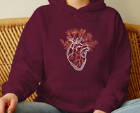 Thumbnail for Floral Heart Hoodie - lismoreboutique - Hoodie - Anatomical_Heart