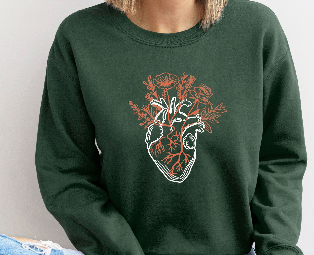 Heart Sweatshirt - lismoreboutique - Sweatshirt - Anatomical_Heart