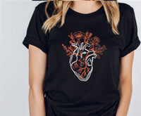 Thumbnail for Floral Heart Shirt - lismoreboutique - Unisex T-Shirt - Anatomical_Heart