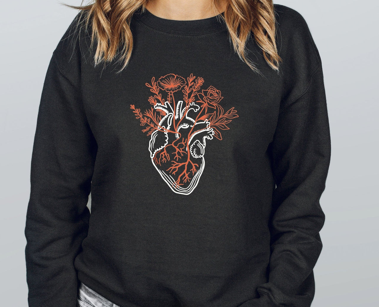 Heart Sweatshirt - lismoreboutique - Sweatshirt - Anatomical_Heart