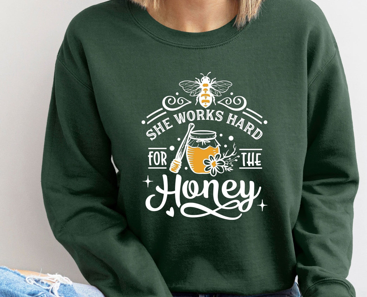 Bee Sweatshirt - lismoreboutique - Sweatshirt - Bee_Crewneck