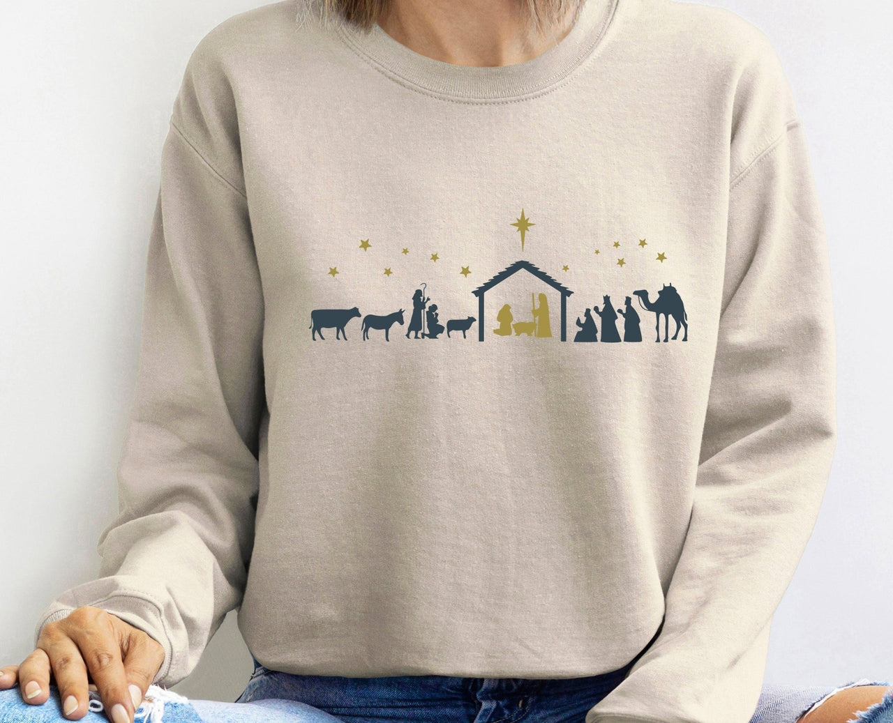 Nativity Sweatshirt - lismoreboutique - Sweatshirt - Christian_Jumper