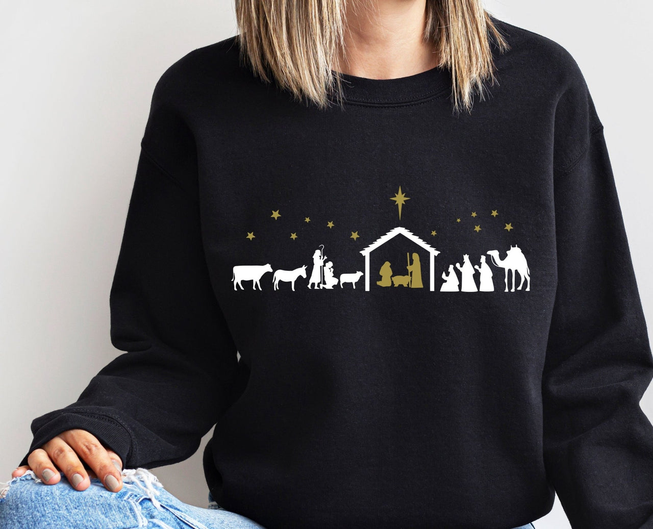 Nativity Sweatshirt - lismoreboutique - Sweatshirt - Christian_Jumper