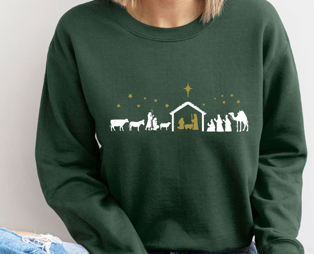 Nativity Sweatshirt - lismoreboutique - Sweatshirt - Christian_Jumper