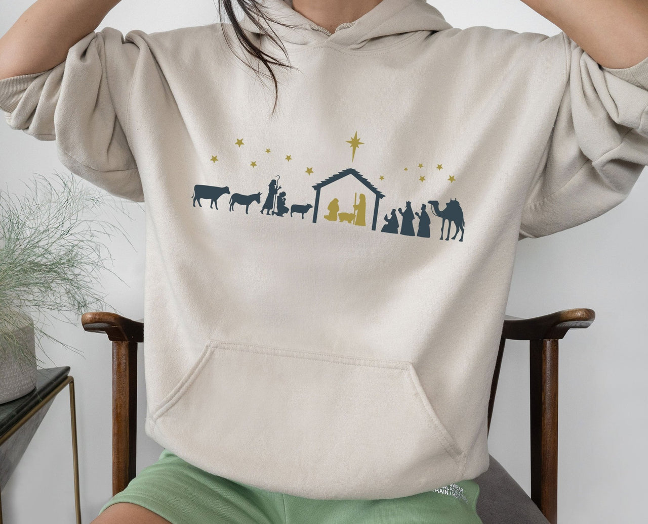 Nativity Hoodie - lismoreboutique - Hoodie - baptism_gifts