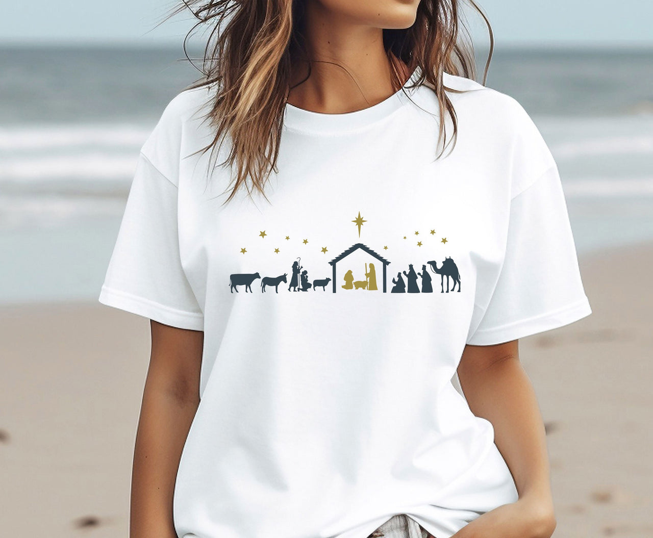 Nativity Tshirt - lismoreboutique - Unisex T-Shirt - catholic_gifts