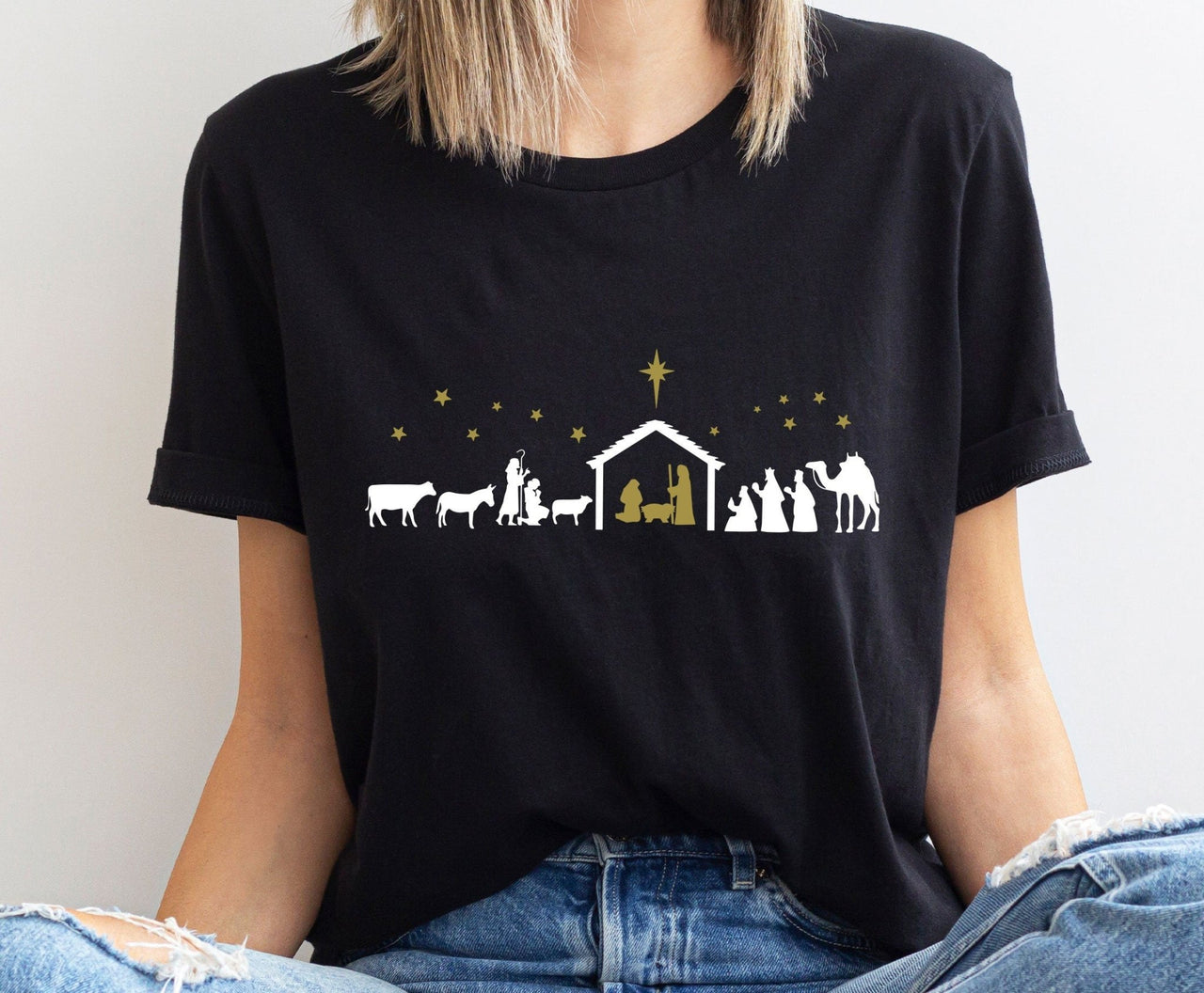 Nativity Tshirt - lismoreboutique - Unisex T-Shirt - catholic_gifts