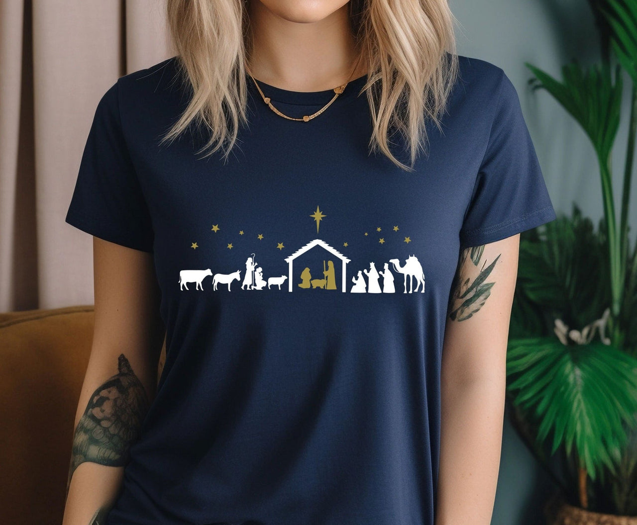 Nativity Tshirt - lismoreboutique - Unisex T-Shirt - catholic_gifts