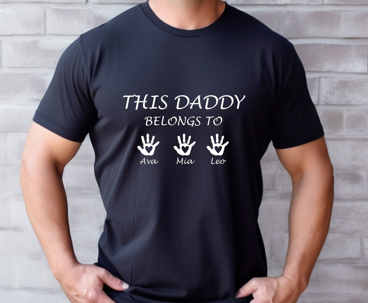 Daddy Belongs Shirt - lismoreboutique - Unisex T-Shirt - Custom_Dad_Shirt