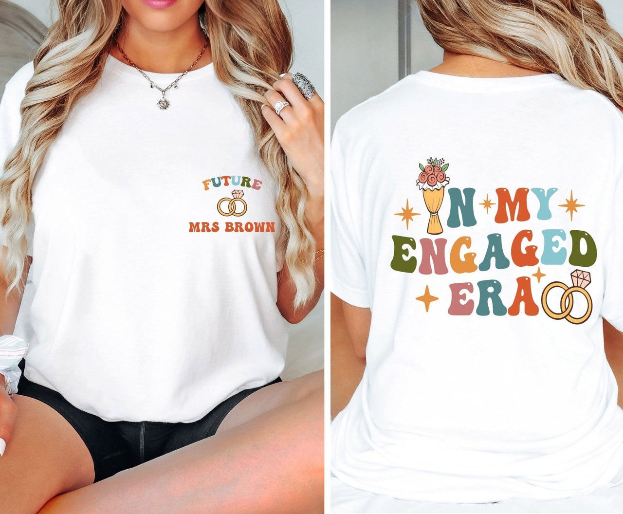 Engaged T-shirt - lismoreboutique - Unisex T-Shirt - Bride_To_Be_Shirt